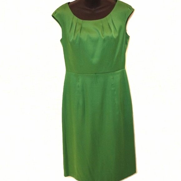AGB Shamrock Duchess Stretch Satin Cocktail Dress- Sz. 6 - Picture 1 of 4